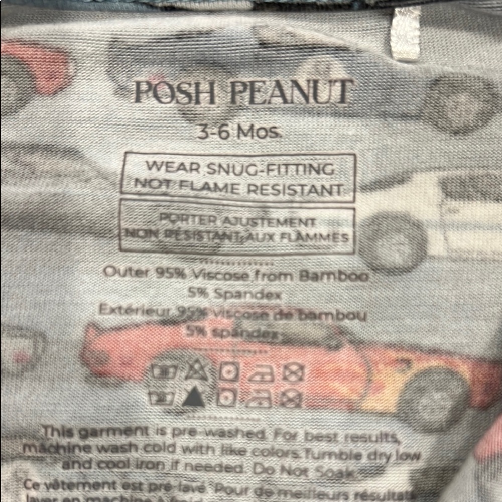 Kids Car Print One Piece - Picture 2 of 2